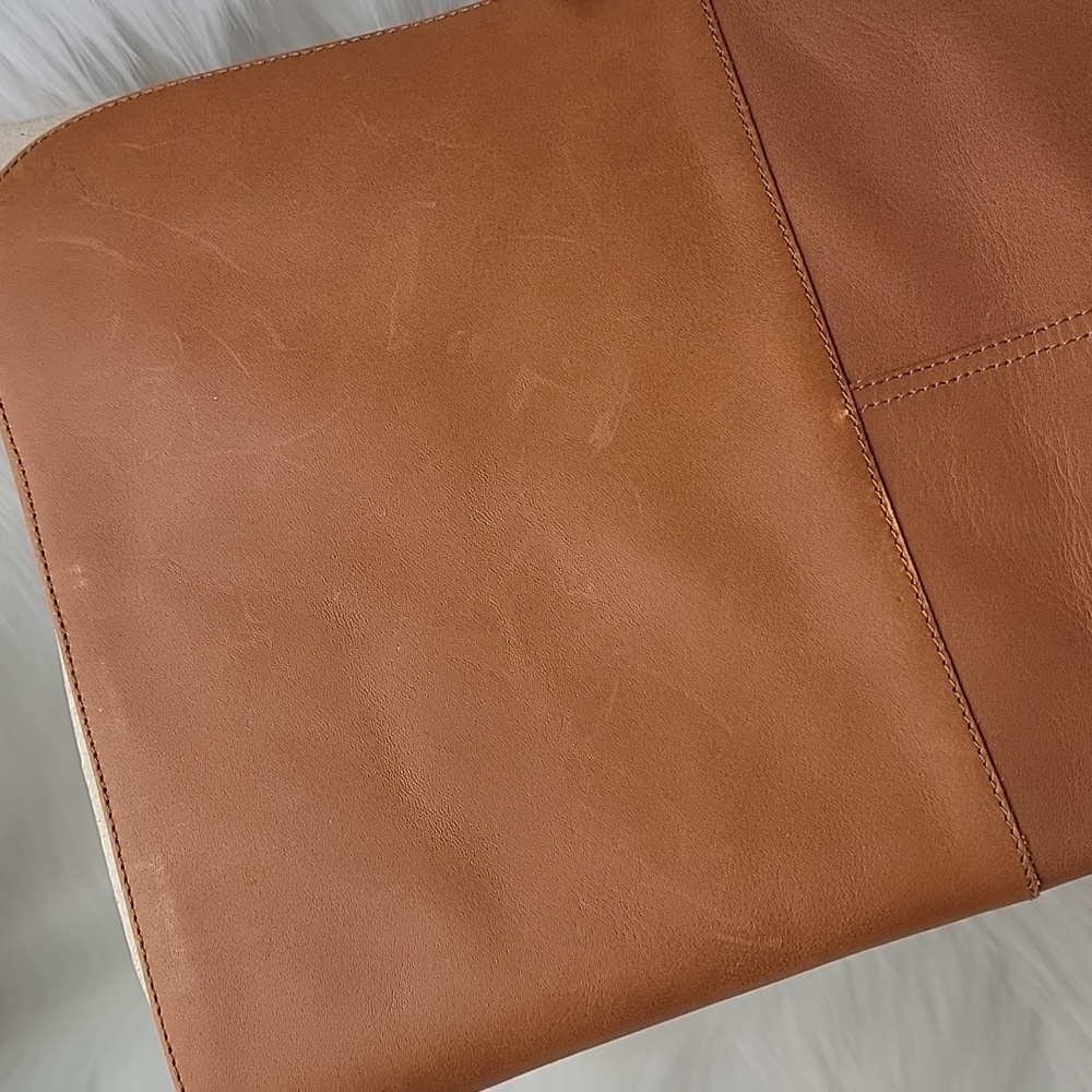 J.CREW‎ Tan Leather Over-The-Knee Fold Over Preppy Western Equestrian Boots 8.5 - Picture 10 of 16